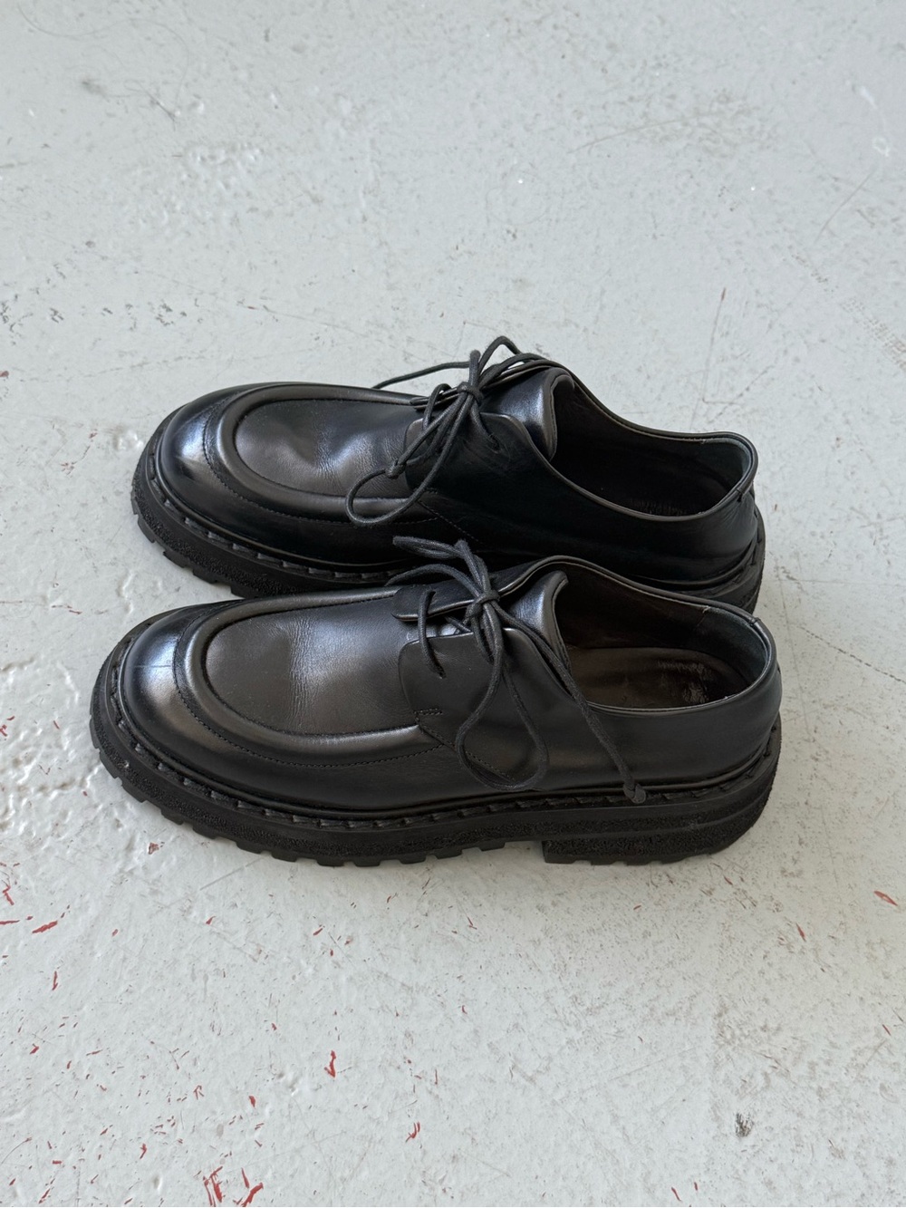 Marsell Black Platform Lace-Up Shoes - Picture 6 of 7